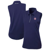 Washington Nationals Columbia Women's Tend The Ball Sleeveless Polo - MLB