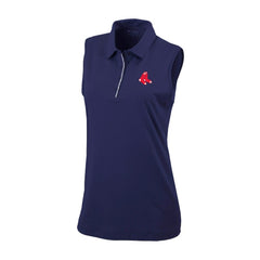 Boston Red Sox Columbia Women's Tend The Ball Sleeveless Polo - MLB