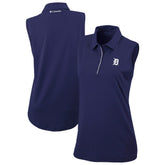 Detroit Tigers Columbia Women's Tend The Ball Sleeveless Polo - MLB