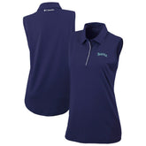 Seattle Mariners Columbia Women's Tend The Ball Sleeveless Polo - MLB