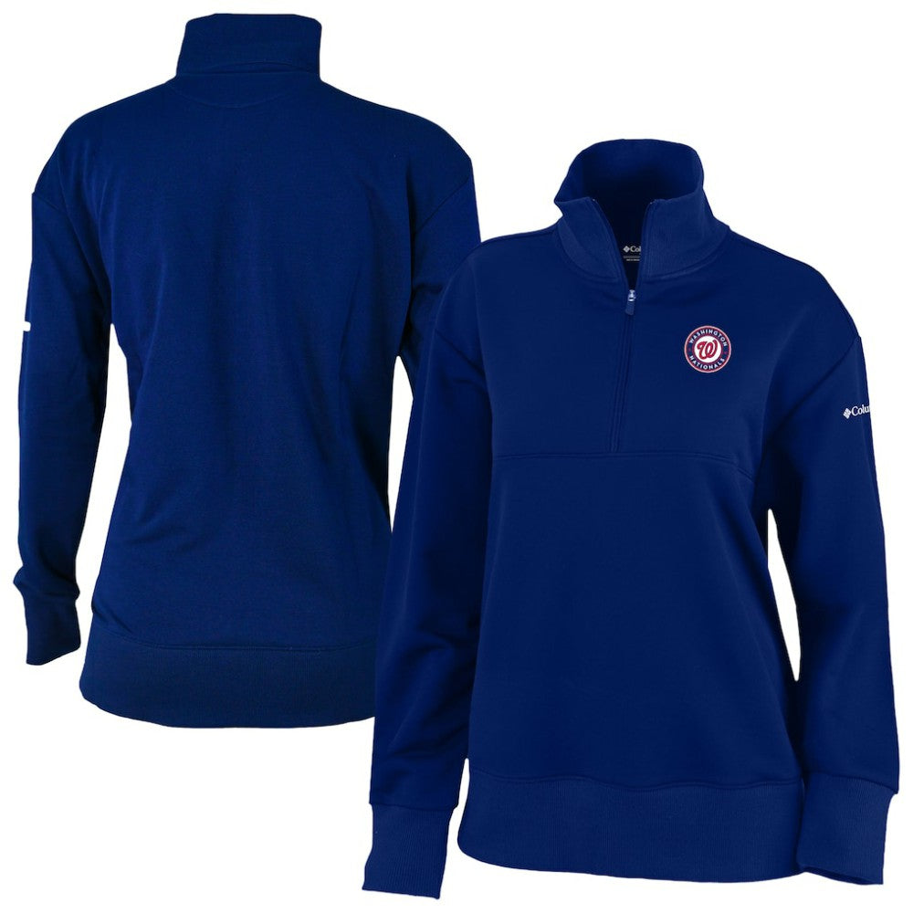 Washington Nationals Columbia Women's Birchwood Hills Quarter-Zip Pullover - MLB