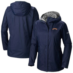 Houston Astros Columbia Women's Arcadia II Omni-Tech Full-Zip Hoodie Rain Jacket - MLB
