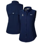 Los Angeles Angels Columbia Women's Tamiami Sleeveless Shirt - MLB
