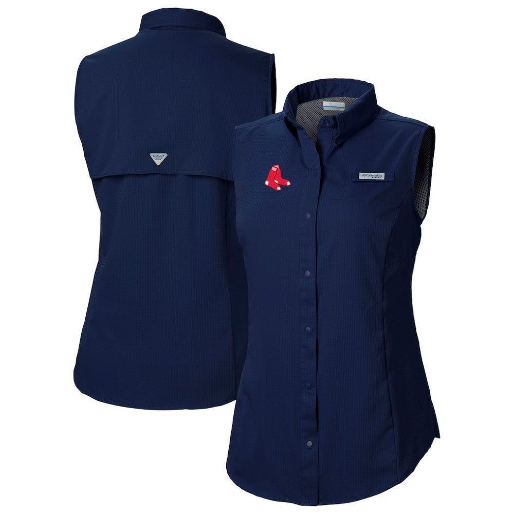 Boston Red Sox Columbia Women's Tamiami Sleeveless Shirt - MLB