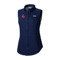 Boston Red Sox Columbia Women's Tamiami Sleeveless Shirt - MLB