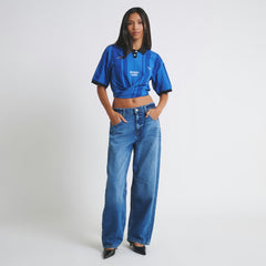 Detroit Lions Off Season Women's Rugby T-Shirt Blue | NFL