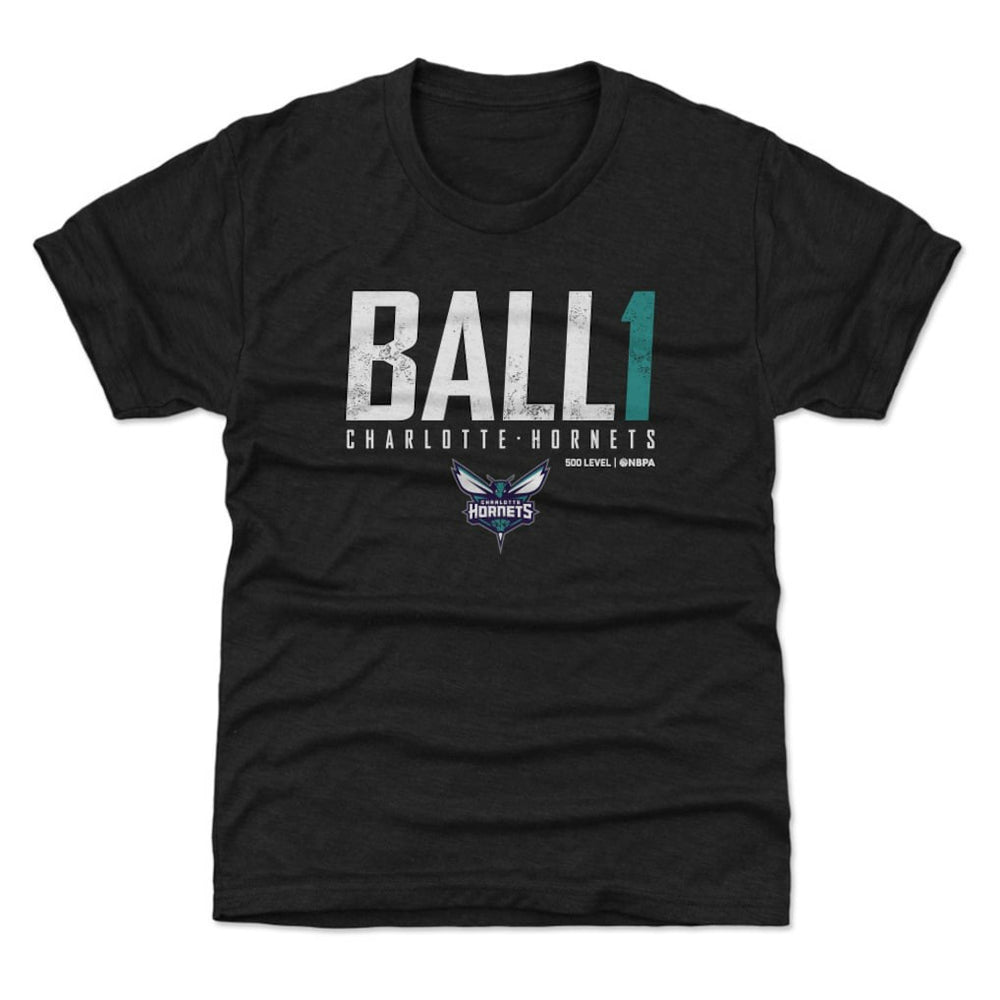 LaMelo Ball Charlotte Hornets 500 Level Youth Elite T-Shirt Black - NBA