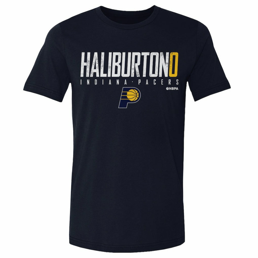 Tyrese Haliburton Indiana Pacers 500 Level Elite T-Shirt Navy - NBA