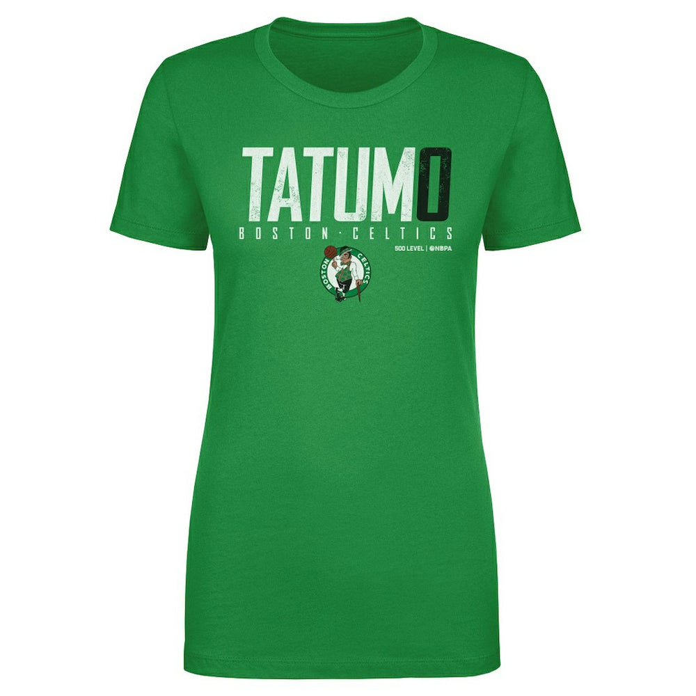 Jayson Tatum Boston Celtics 500 Level Women's Elite T-Shirt Kelly Green - NBA
