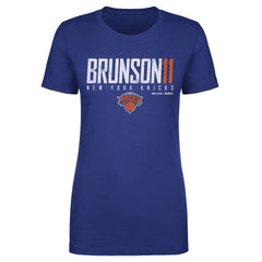 Jalen Brunson New York Knicks 500 Level Women's Elite T-Shirt Blue - NBA