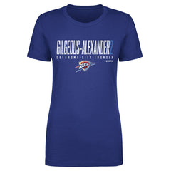 Shai Gilgeous-Alexander Oklahoma City Thunder 500 Level Women's Elite T-Shirt Blue - NBA