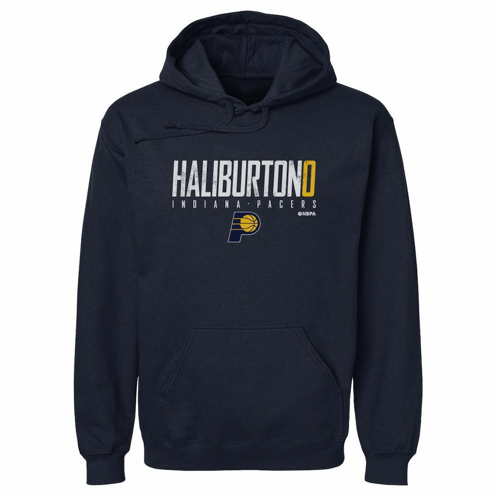 Tyrese Haliburton Indiana Pacers 500 Level Elite Pullover Hoodie Navy - NBA