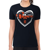 Detroit Tigers G-III 4Her by Carl Banks Women's Super-Slim Fit Lightweight Double Heart T-Shirt - MLB
