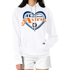 Houston Astros G-III 4Her by Carl Banks Women's Double Heart Fleece Pullover Hoodie - MLB