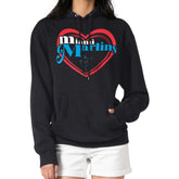 Miami Marlins G-III 4Her by Carl Banks Women's Double Heart Fleece Pullover Hoodie - MLB