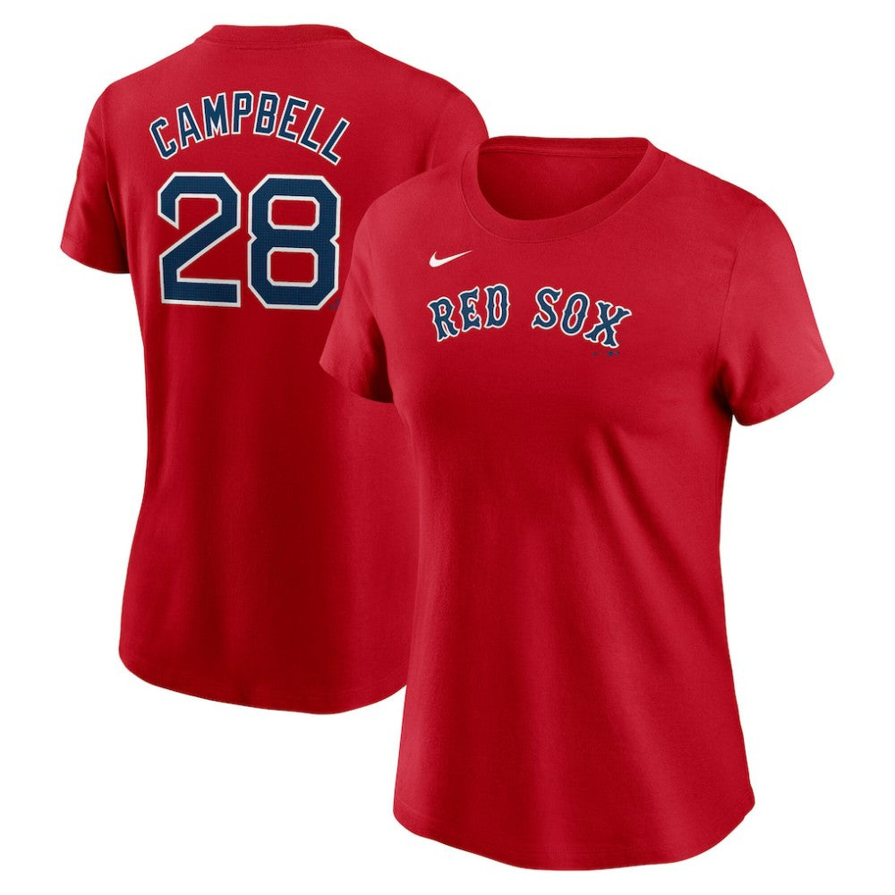 Kristian Campbell Boston Red Sox Nike Women's Cooperstown Collection Fuse Name & Number T-Shirt - MLB
