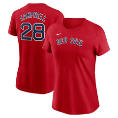 Kristian Campbell Boston Red Sox Nike Women's Cooperstown Collection Fuse Name & Number T-Shirt - MLB