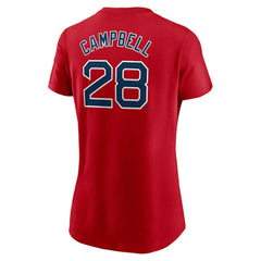 Kristian Campbell Boston Red Sox Nike Women's Cooperstown Collection Fuse Name & Number T-Shirt - MLB