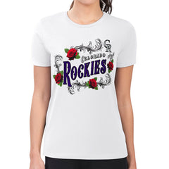 Colorado Rockies G-III 4Her by Carl Banks Women's Super-Slim Fit Lightweight Retro Roses T-Shirt - MLB