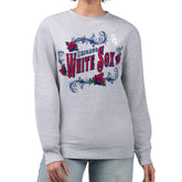 Chicago White Sox G-III 4Her by Carl Banks Women's Retro Roses Fleece Pullover Sweatshirt - MLB