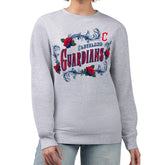 Cleveland Guardians G-III 4Her by Carl Banks Women's Retro Roses Fleece Pullover Sweatshirt - MLB