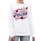 Philadelphia Phillies G-III 4Her by Carl Banks Women's Retro Roses Fleece Pullover Sweatshirt - MLB