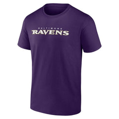 Baltimore Ravens #1 Dad Jersey T-Shirt Purple | NFL