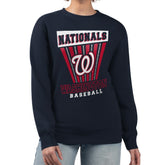 Washington Nationals Starter Women's Poster Print Pullover Sweatshirt - MLB