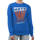 New York Mets Starter Women's Poster Print Pullover Sweatshirt - MLB