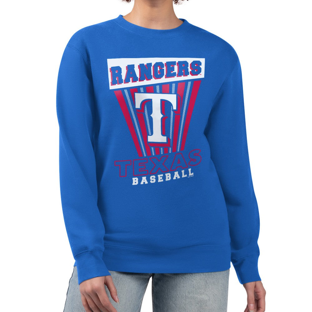Texas Rangers Starter Women's Poster Print Pullover Sweatshirt - MLB