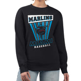 Miami Marlins Starter Women's Poster Print Pullover Sweatshirt - MLB