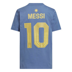 Lionel Messi Argentina National Team Youth Name & Number T-Shirt Blue | Adidas cheap