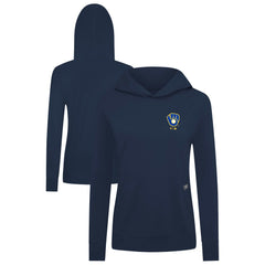 Milwaukee Brewers Levelwear Women's Cooperstown Collection Relay Core Logo Pullover Hoodie - MLB