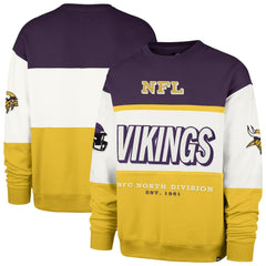 Minnesota Vikings '47 Breeze Maximalist Sweatshirt Purple/Gold | 47 brand
