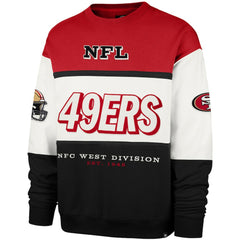 San Francisco 49ers '47 Breeze Maximalist Sweatshirt Scarlet/Black | 47 brand