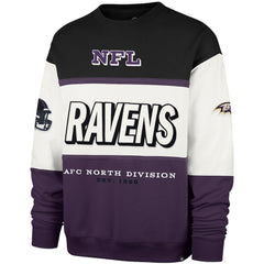 Baltimore Ravens '47 Breeze Maximalist Sweatshirt Black/Purple | 47 brand