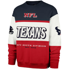 Houston Texans '47 Breeze Maximalist Sweatshirt Navy/Red | 47 brand