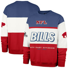 Buffalo Bills '47 Throwback Breeze Maximalist Sweatshirt Royal/Red | 47 brand