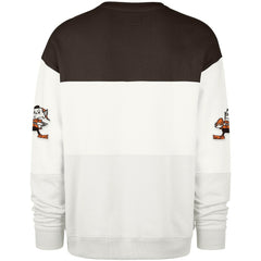 Cleveland Browns '47 Throwback Breeze Maximalist Sweatshirt White | 47 brand