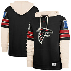 Atlanta Falcons '47 Split Zone Cornerback Duo Hoodie Black | 47 brand