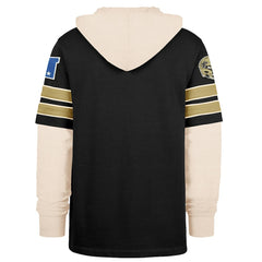 New Orleans Saints '47 Split Zone Cornerback Duo Hoodie Black | 47 brand