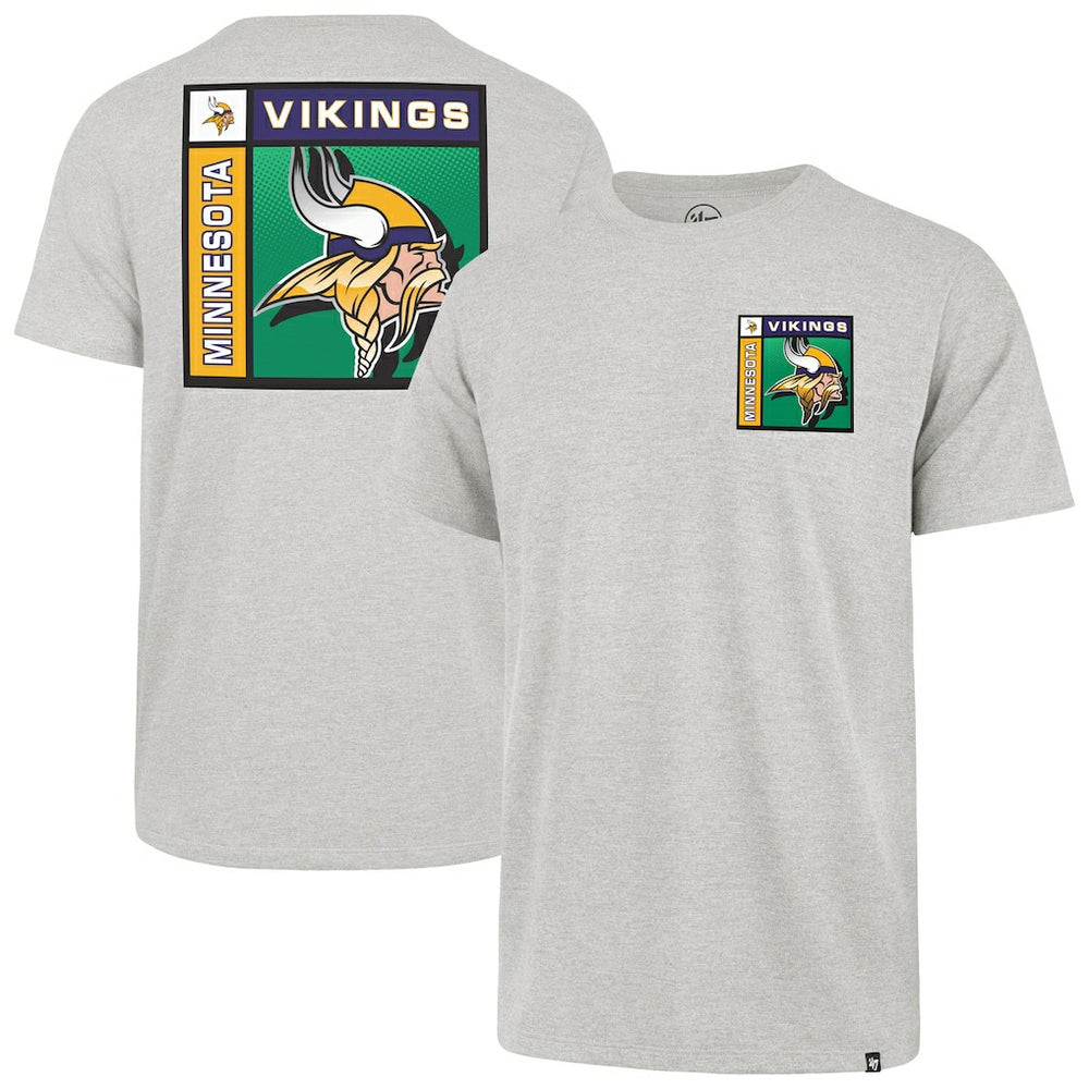 Minnesota Vikings '47 Chrome Plate Franklin T-Shirt Gray | 47 brand