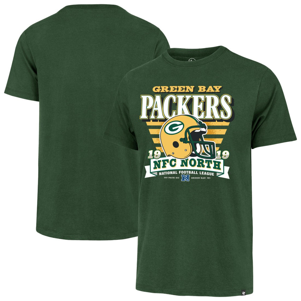 Green Bay Packers '47 Stripe Splash Franklin Throwback T-Shirt Green | 47 brand