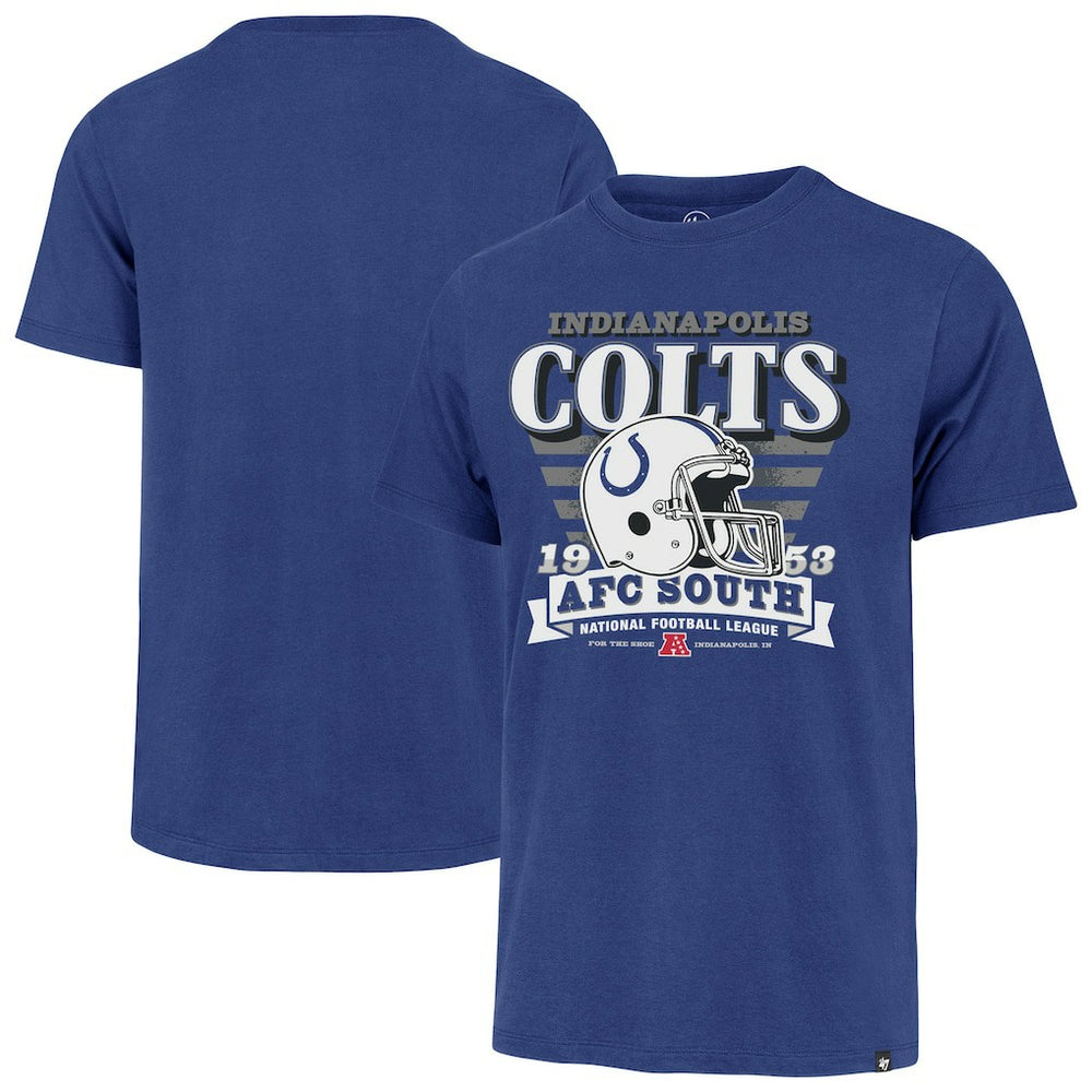 Indianapolis Colts '47 Stripe Splash Franklin Throwback T-Shirt Royal | 47 brand