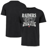Las Vegas Raiders '47 Stripe Splash Franklin Throwback T-Shirt Black | 47 brand