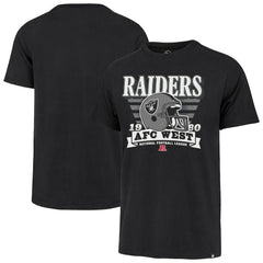Las Vegas Raiders '47 Stripe Splash Franklin Throwback T-Shirt Black | 47 brand