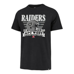 Las Vegas Raiders '47 Stripe Splash Franklin Throwback T-Shirt Black | 47 brand