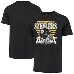 Pittsburgh Steelers '47 Stripe Splash Franklin Throwback T-Shirt Black | 47 brand