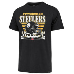 Pittsburgh Steelers '47 Stripe Splash Franklin Throwback T-Shirt Black | 47 brand