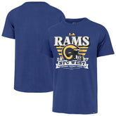 Los Angeles Rams '47 Stripe Splash Franklin Throwback T-Shirt Royal | 47 brand